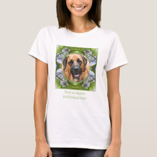 Bee On Bluebell Flower Frame自分の写真を作成 Tシャツ
