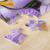 Bee on Crocus Flowers ジグソーパズル (側面)