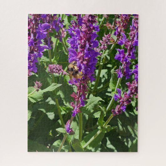 Bee on Flowers 252 Piece Puzzle ジグソーパズル (縦)