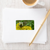 Bee on Goldenrod, Solidago ラベル (インサイチュ)