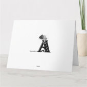 Bee on Pink Yellow Roses花 カード (裏面)