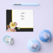 Bee on Pink Yellow Roses花 チラシ (シングル)