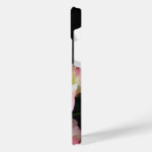 Bee on Pink Yellow Roses花 iPhoneケース (左側面)