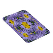 Bee On Purple Flowers自然フレーム写真を追加 マグネット (右側)