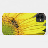 Bee On Sunflowerクローズアップ自然写真 Case-Mate iPhoneケース (裏面(横))