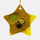 Bee on Sunflower セラミックオーナメント (裏面)