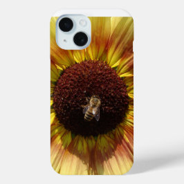 Bee on Sunflower phone case iPhone 15ケース