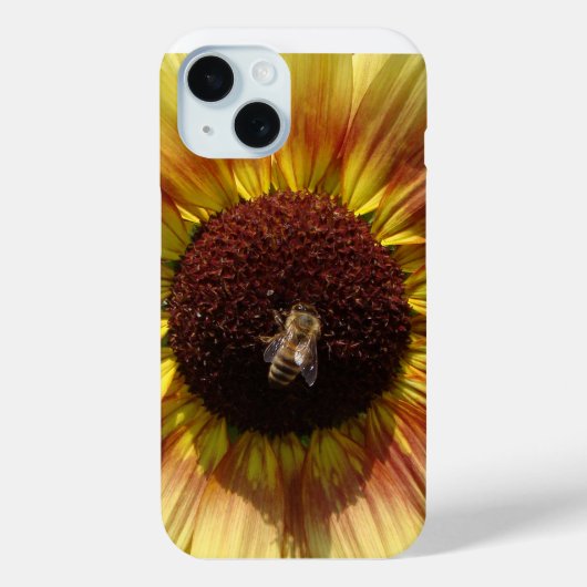 Bee on Sunflower phone case Case-Mate iPhoneケース (裏面)