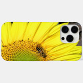 Bee On Sunflower Quarterクローズアップ写真 Case-Mate iPhoneケース (裏面 (横))