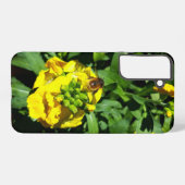 Bee on Yellow Flowers Samsung Galaxyケース (裏面横)