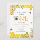 Bee ONE 1th Birthdayパーティーは本当に甘い 招待状 (正面)