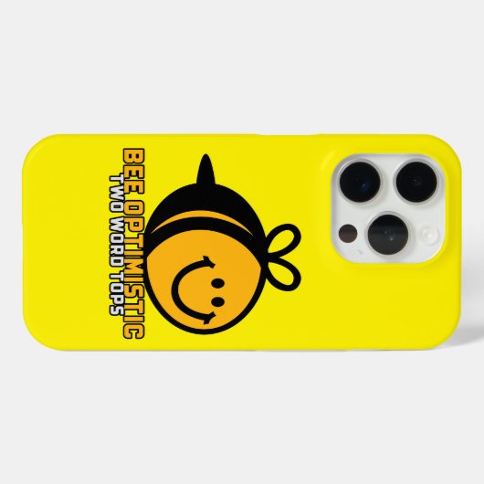 Bee Optimistic T.W.TのまわりにAppleケース Case-Mate iPhoneケース (裏面 (横))