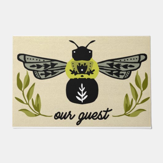 Bee Our Guest Doormat|ビーラバーギフト ドアマット (正面)
