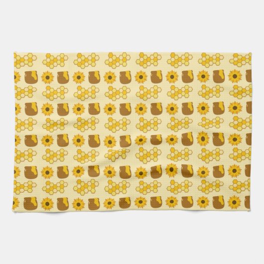 Bee Painting Ideas キッチンタオル (横)
