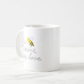 Bee Patient My Love Honey Bees Coffee Mug コーヒーマグカップ (正面左)