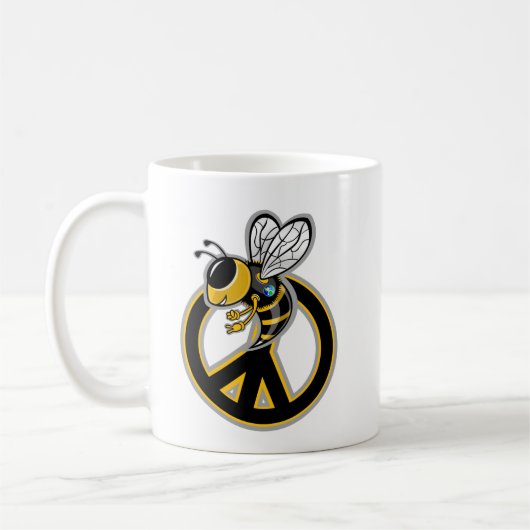 BEE PEACE  コーヒーマグカップ (左)