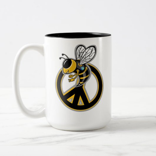 BEE PEACE  ツートーンマグカップ (左)