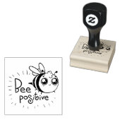 Bee Positive マルハナバチ 木製スタンプ ラバースタンプ (押印)