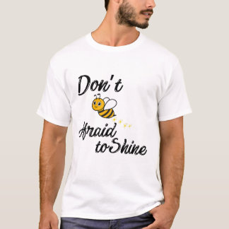 Bee Positive – Cute Motivational Bee Design Tシャツ