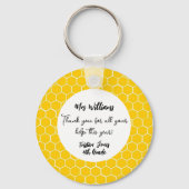 Bee Proud Teacher Appreciation gift キーホルダー (裏面)