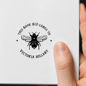 Bee Pun Book Stamp ラバースタンプ