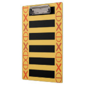 Bee Red Code Strings任意の色ストライプの黒い文字 クリップボード (左)