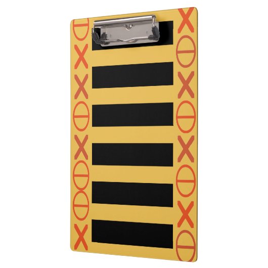 Bee Red Code Strings任意の色ストライプの黒い文字 クリップボード (左)