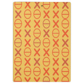 Bee Red Code Strings任意の色ストライプの黒い文字 クリップボード (裏面)