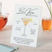 Bee’s Knees Cocktail Pedestal Sign 台座サイン (インサイチュ)