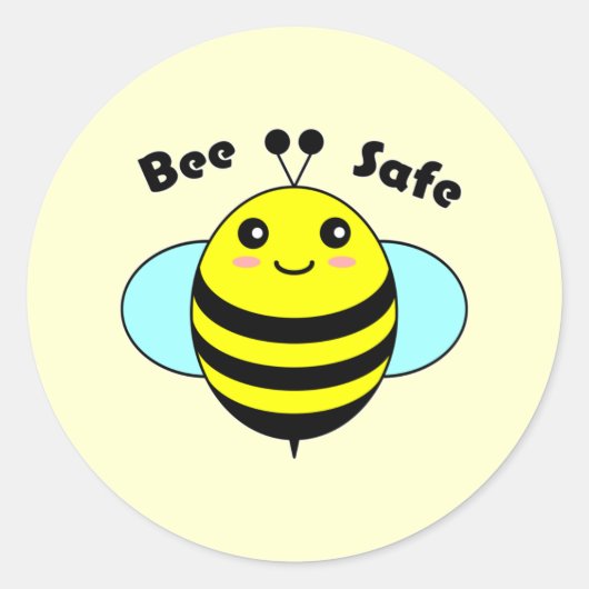 Bee Safe 1 ラウンドシール (正面)