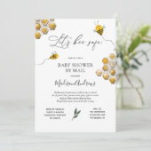 Bee Safe Baby Shower by Mail 招待状 (スタンド正面)