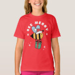 BEE SANTA メリーおもしろい CHRISTMAS HELPER Tシャツ<br><div class="desc">今年のクリスマスはサンタの一番かわいいミツバチのヘルパーだ。</div>