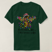 Bee Santa Oh Christmas Bee Oh Christmas Bee Light  Tシャツ (デザイン正面)