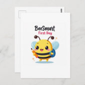 Bee‑Smart First Day School Postcard ポストカード (正面/裏面)