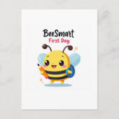 Bee‑Smart First Day School Postcard ポストカード (正面)