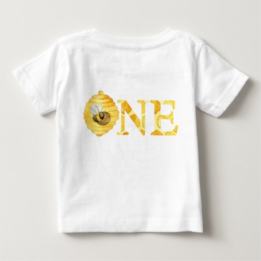 Bee So Sweet To Be First誕生日Bee-Day Tシャツ (裏面)