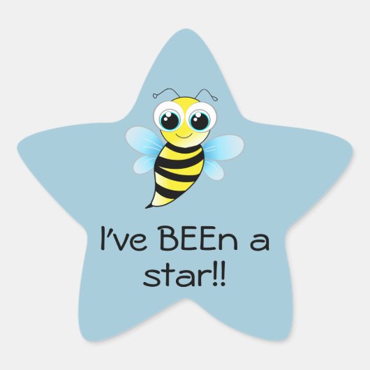 Bee Starステッカー 星シール (正面)