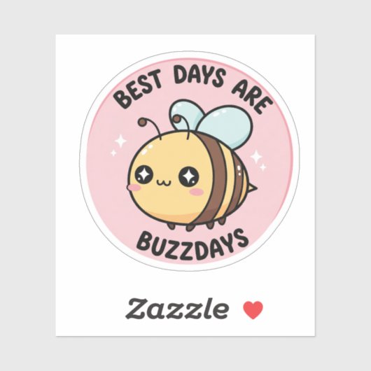 Bee Sticker – Cute Kawaii Bumblebee シール (シート)