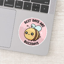 Bee Sticker – Cute Kawaii Bumblebee
