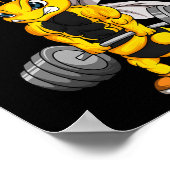 Bee Strong Gym Fitness Bodybuilding  ポスター (角)