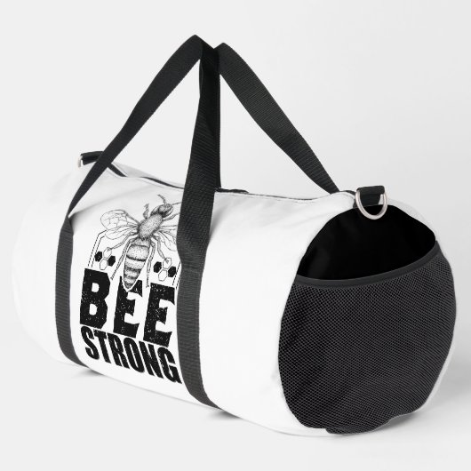 Bee Strong Honeycomb Graphic ダッフルバッグ (右コーナー)