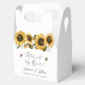 Bee Sunflower Gender Revealパーティー フェイバーボックス (オープン)