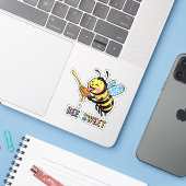 Bee Sweet ステッカー シール (ノートパソコンとiPhone)