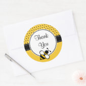 Bee Thank You Stickers ラウンドシール (封筒)