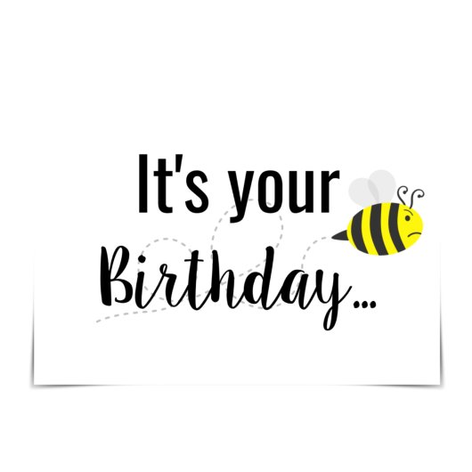 「BEE Thanks You 得 A Card」クランキービー誕生日 カード