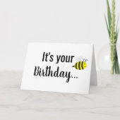 「BEE Thanks You 得 A Card」クランキービー誕生日 カード (正面)