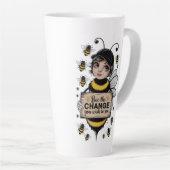 Bee the Change - 感動的 Bee Mug カフェラテマグ (右アングル)