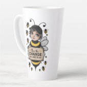 Bee the Change - 感動的 Bee Mug カフェラテマグ (左アングル)