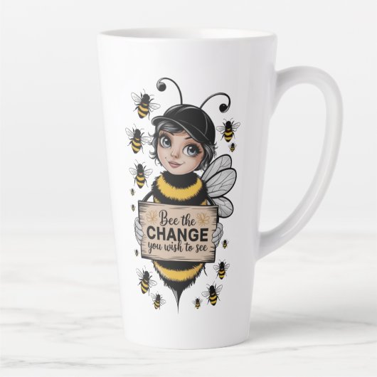 Bee the Change - 感動的 Bee Mug カフェラテマグ (右)