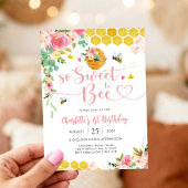Bee Theme 1st Birthday Invitation 招待状